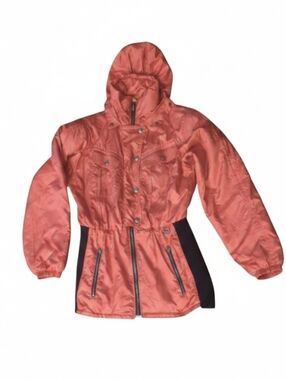 Vtg 90s/ y2k Nils fuchsia skiwear Snowboarding warm winter zip jacket sz 8